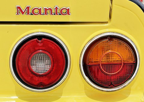 Manta, Auto, Oldtimer, Yellow, Classic