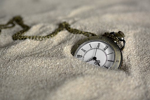 Pocket Watch, Time Of, Sand, Time, Clock