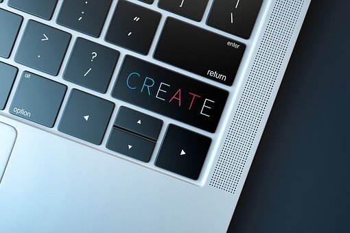 Create, Creation, Creativity, Laptop