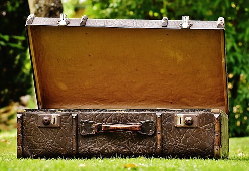 Suitcase, Antique, Leather, Old Suitcase